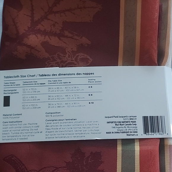 NEW Table Cloth Harvest - Picture 6 of 6